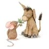 Anillustration Ansichtkaart Ezel & muis lelietje van dalen