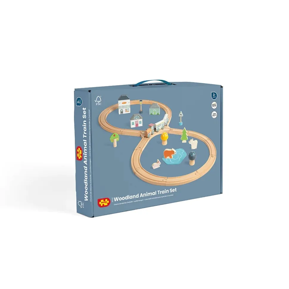 Bigjigs Treinset Houten Dieren