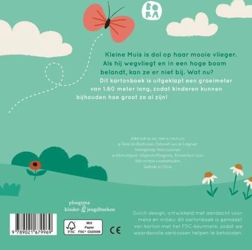 Bora Kleine Muis Boek met Groeimeter