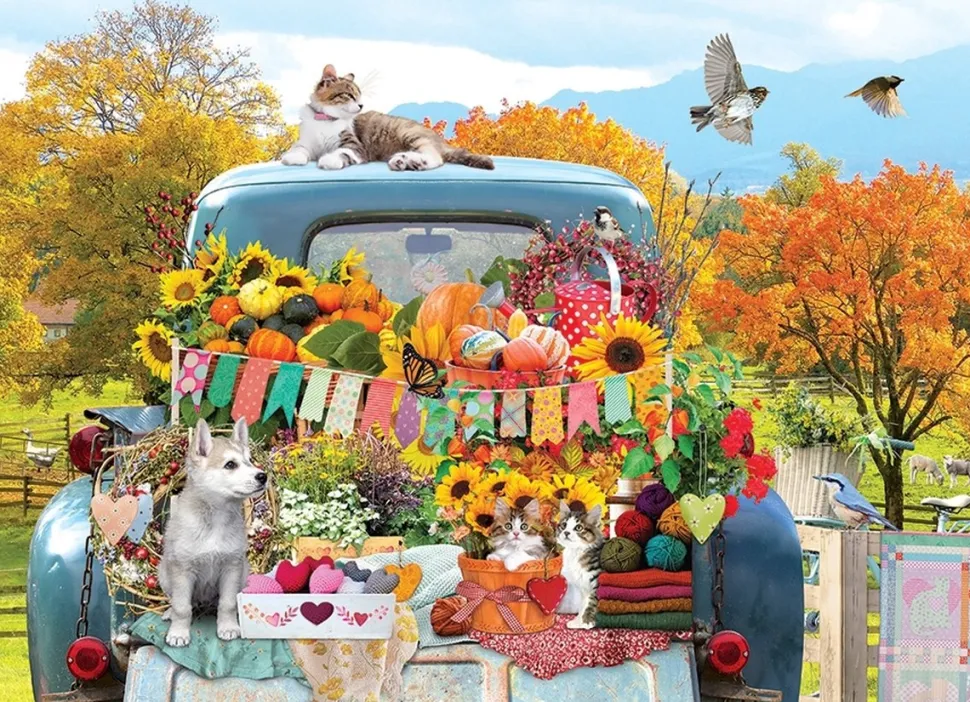 Cobble Hill Puzzel Country Truck in Autumn 500 pcs