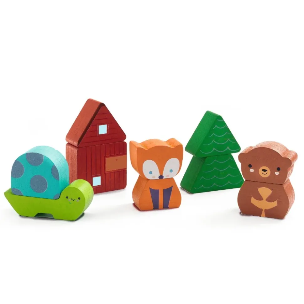 Djeco Reliefpuzzel Regenboog 10pcs