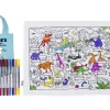 eat sleep doodle Placemat to go Dino