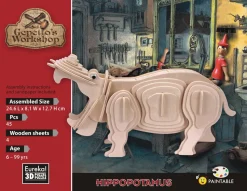 Eureka 3D Hout Model Gepetto´s Hippopotamus