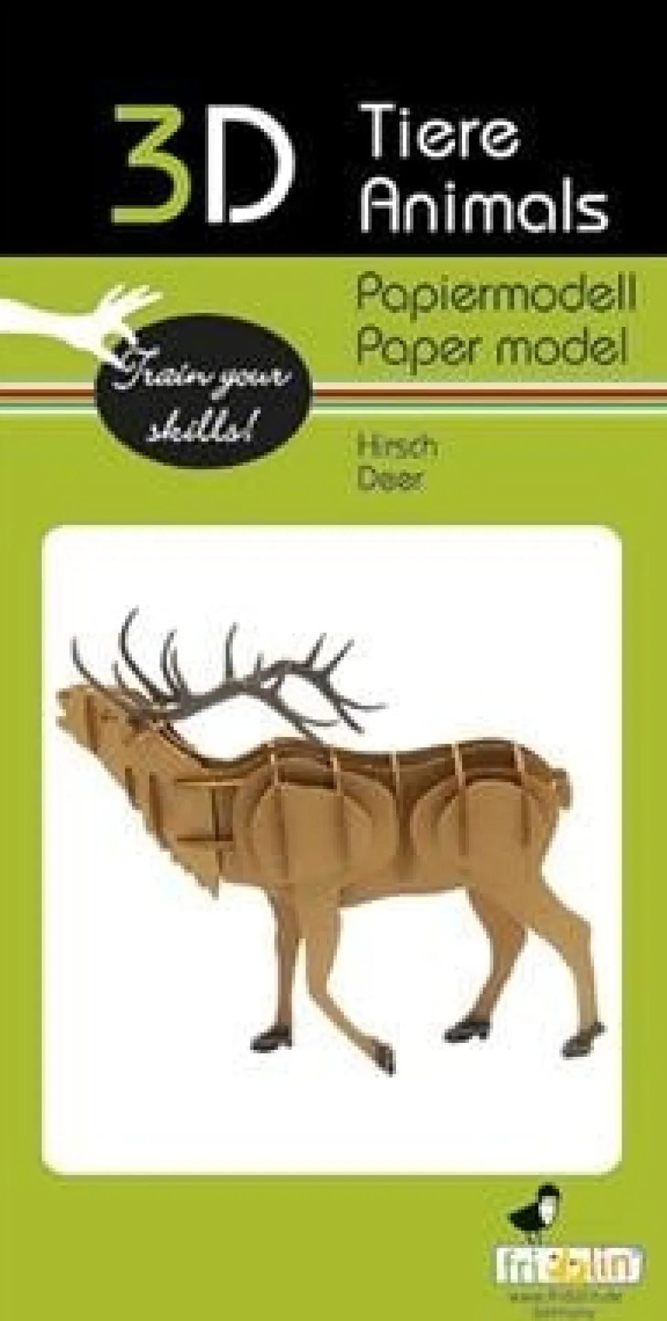Fridolin 3D Papiermodel Hert