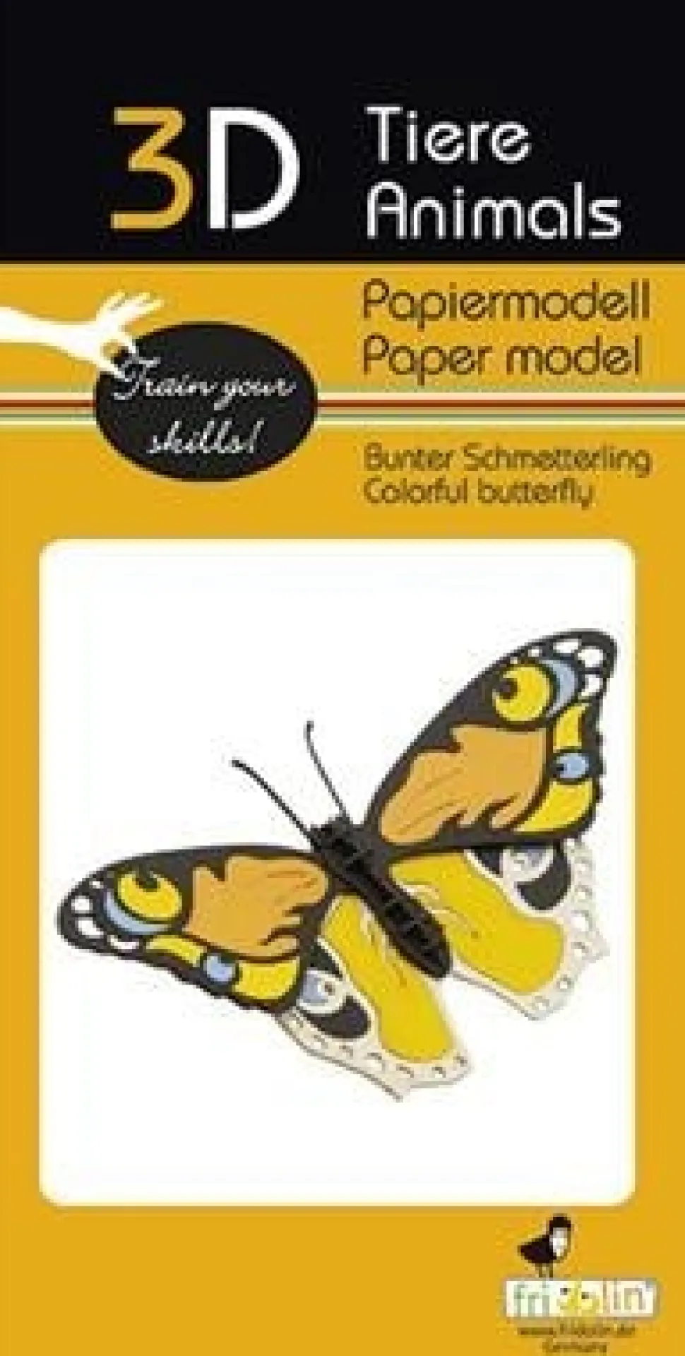 Fridolin 3D Papiermodel Vlinder