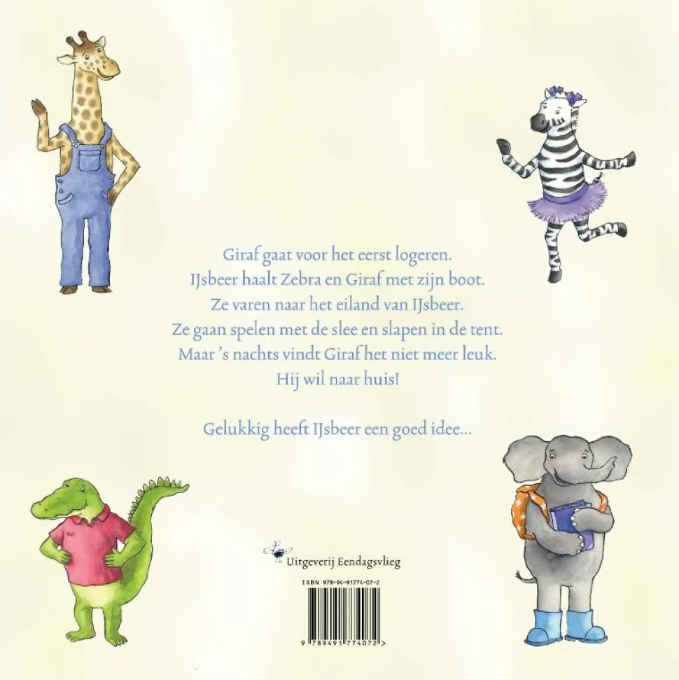 Giraf gaat logeren