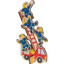 Goki Puzzel Brandweer Staand Hout