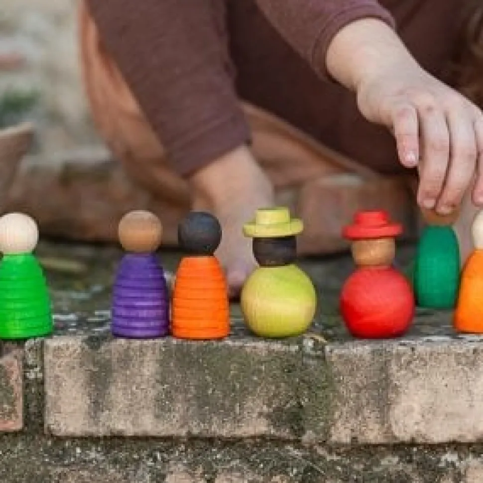 Grapat Nins Poppetjes Together Set 12-delig Hout 21-230