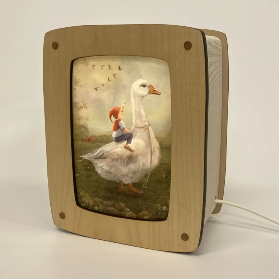 Het Houtlokael Kaartenlamp Luxe Esdoornhout
