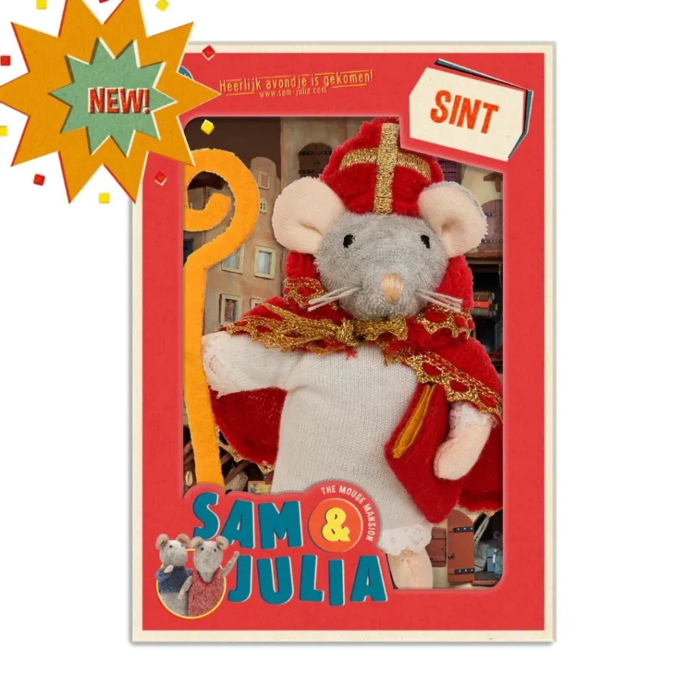 Het Muizenhuis Knuffelmuis Sinterklaas