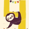 Kaart met envelop 4 Sloth