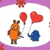 Limundo Motief Muis met Ballon Wandlamp Rechthoekig