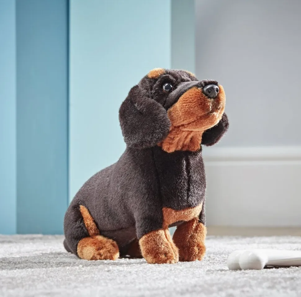 Living Nature Knuffel Hond Teckel 20 cm