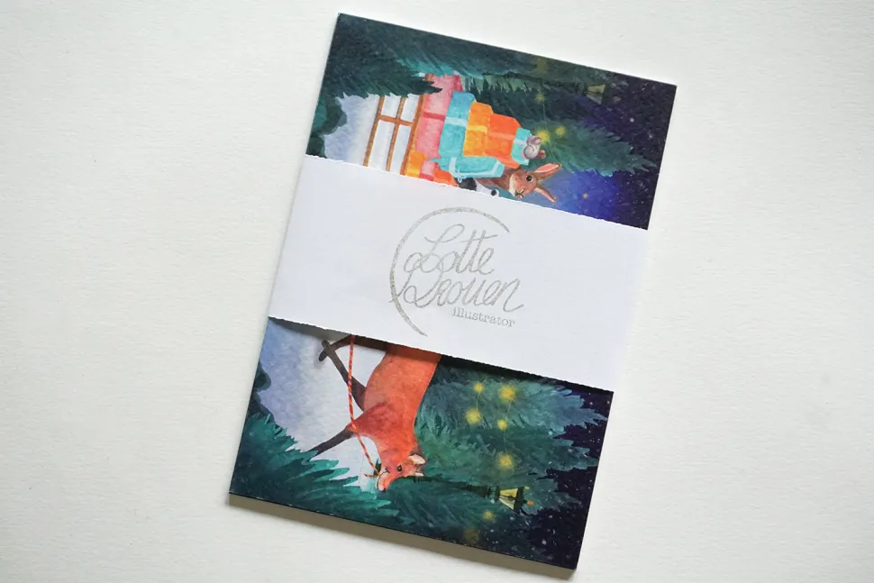 Lotte Drouen Kerstkaarten Set 5-delig