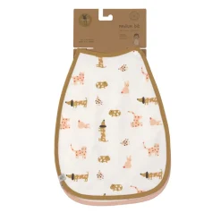 Lässig Babyslabbetje Medium Little Mateys Spicy Orange 2pcs