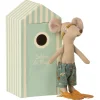 Maileg Knuffelmuis Beach Mice Big Brother in Strandhokje