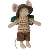 Maileg Knuffelmuis Hiker Big Brother 13cm