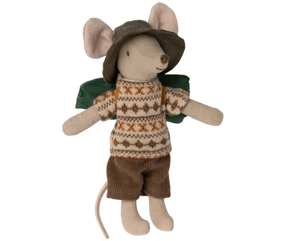 Maileg Knuffelmuis Hiker Big Brother 13cm