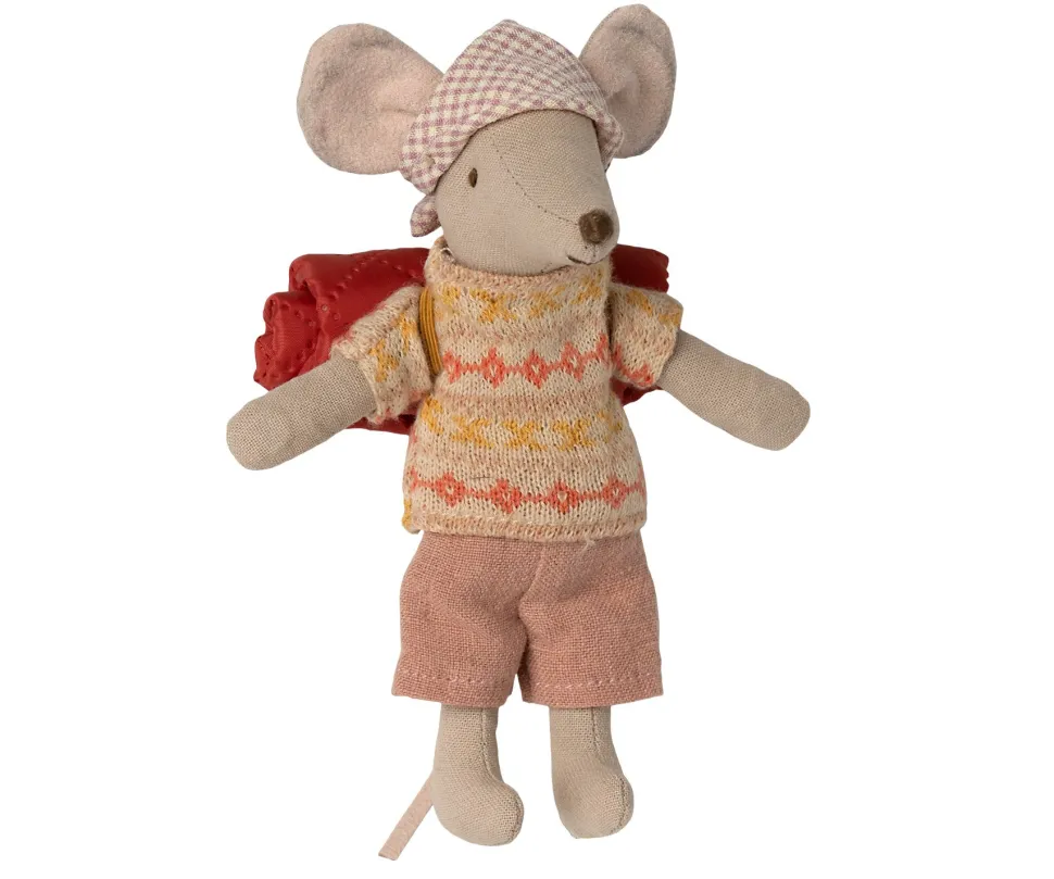 Maileg Knuffelmuis Hiker Big Sister 13cm
