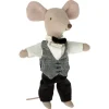 Maileg Knuffelmuis Ober 15cm