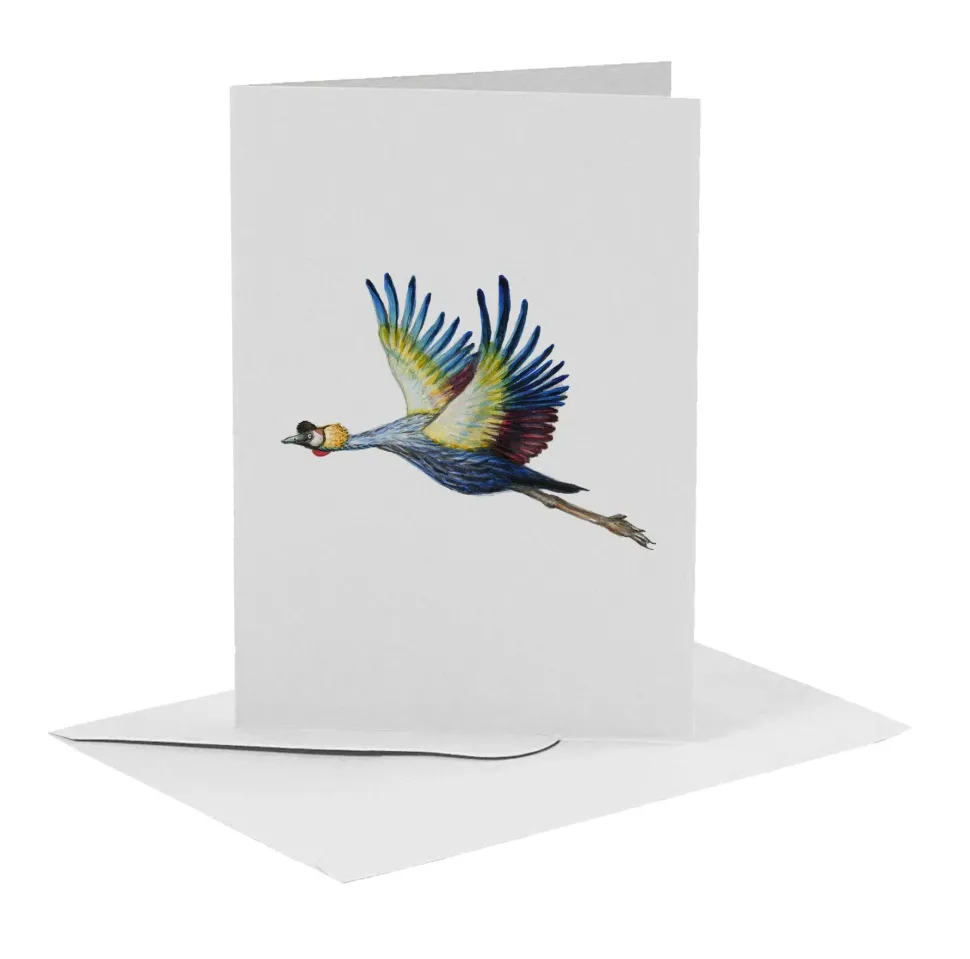 MiesToGo Wenskaart Kraanvogel