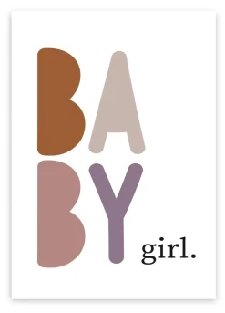 Pepermints Wenskaart Baby Girl.