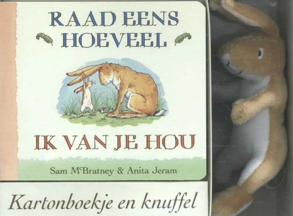 Raad eens hoeveel ik van je hou (Boek en Knuffel)