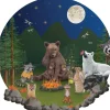 Sticky Tales Muursticker Groot Beer met zijn Vriendjes