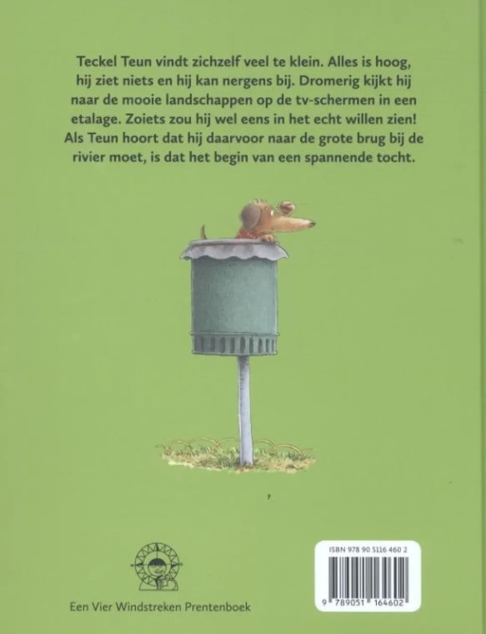 Teckel Teun zoekt het hogerop