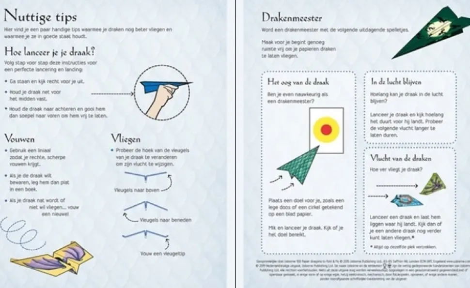 Vouwen & vliegen 100 papieren draken
