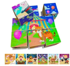 Weizenkorn Blokkenpuzzel Circus Hout
