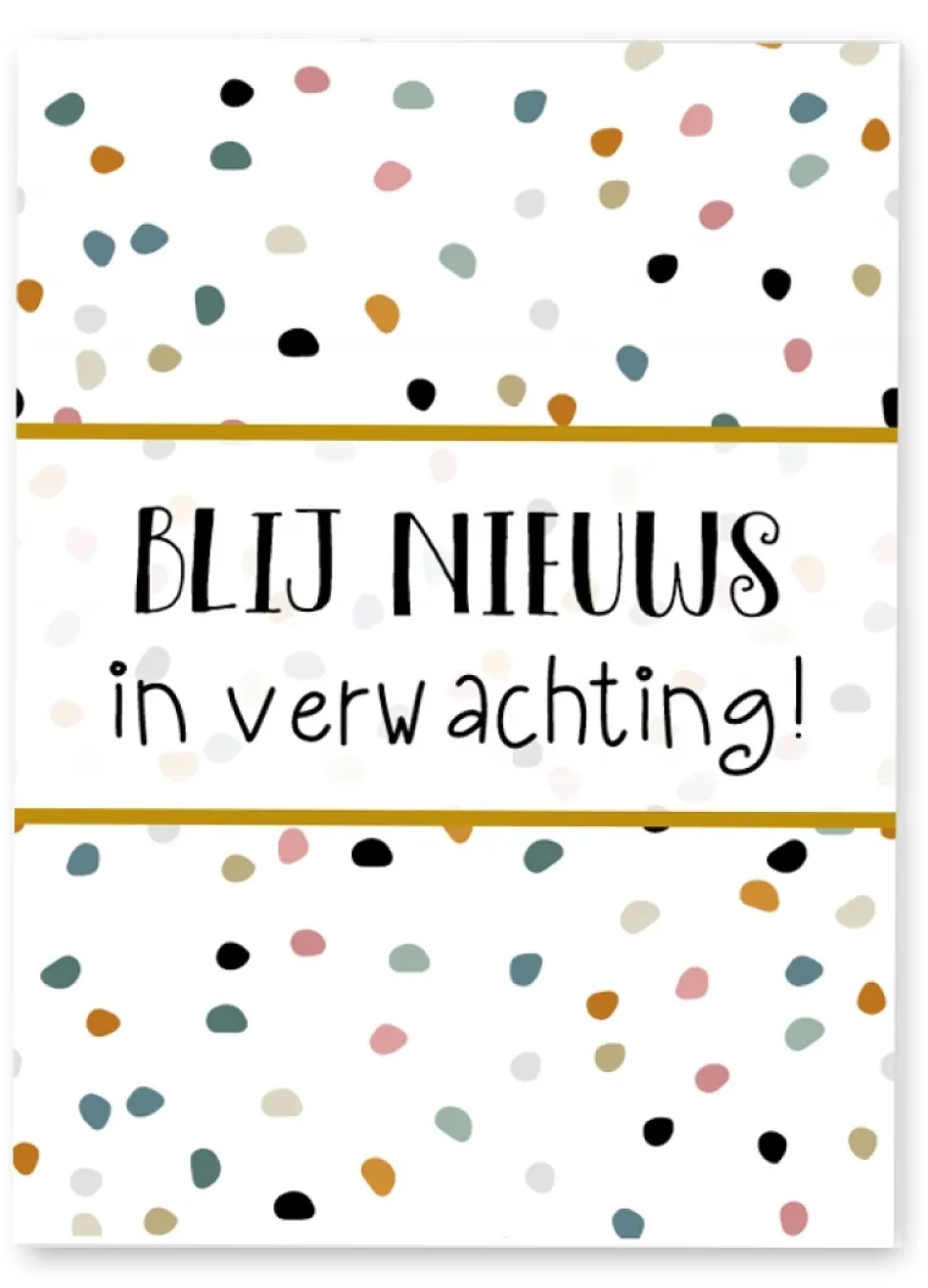 Wenskaart Blij Nieuws in Verwachting
