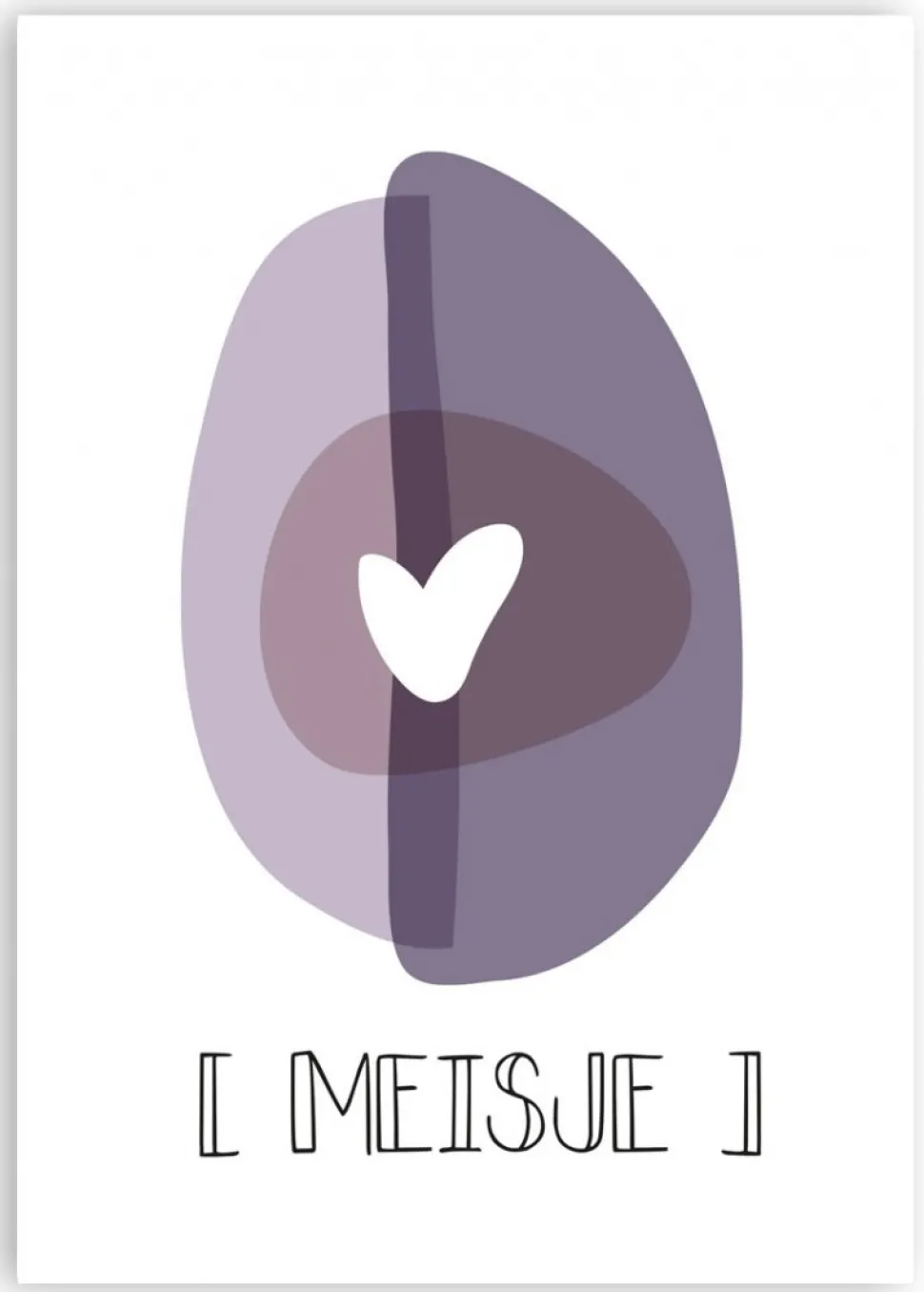 Wenskaart Meisje