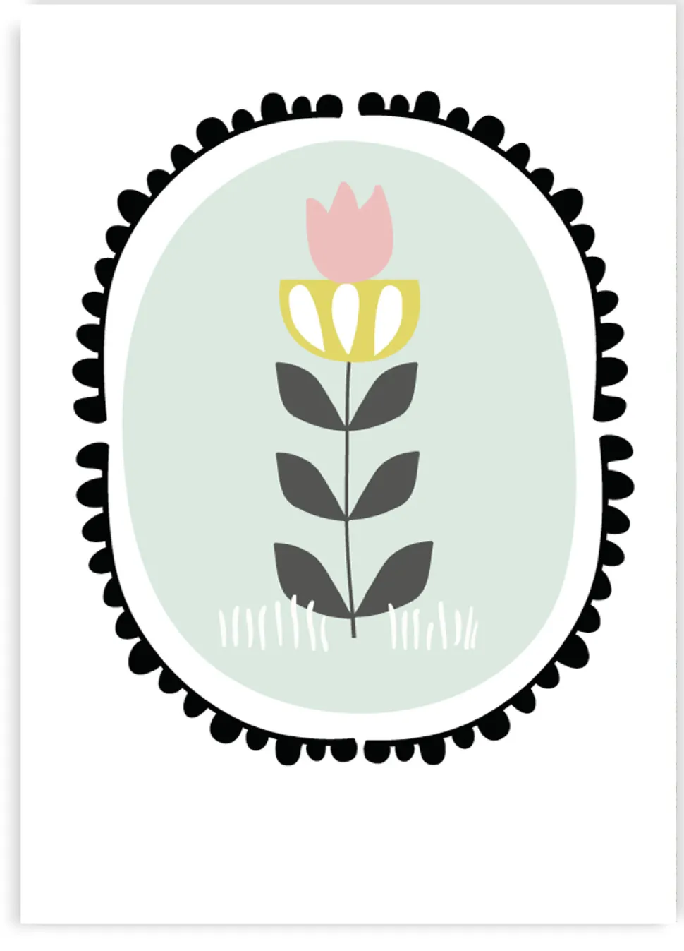 Wenskaart Tulp