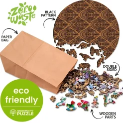 Wooden City Puzzel Hout Magnificent Dragon 150pcs