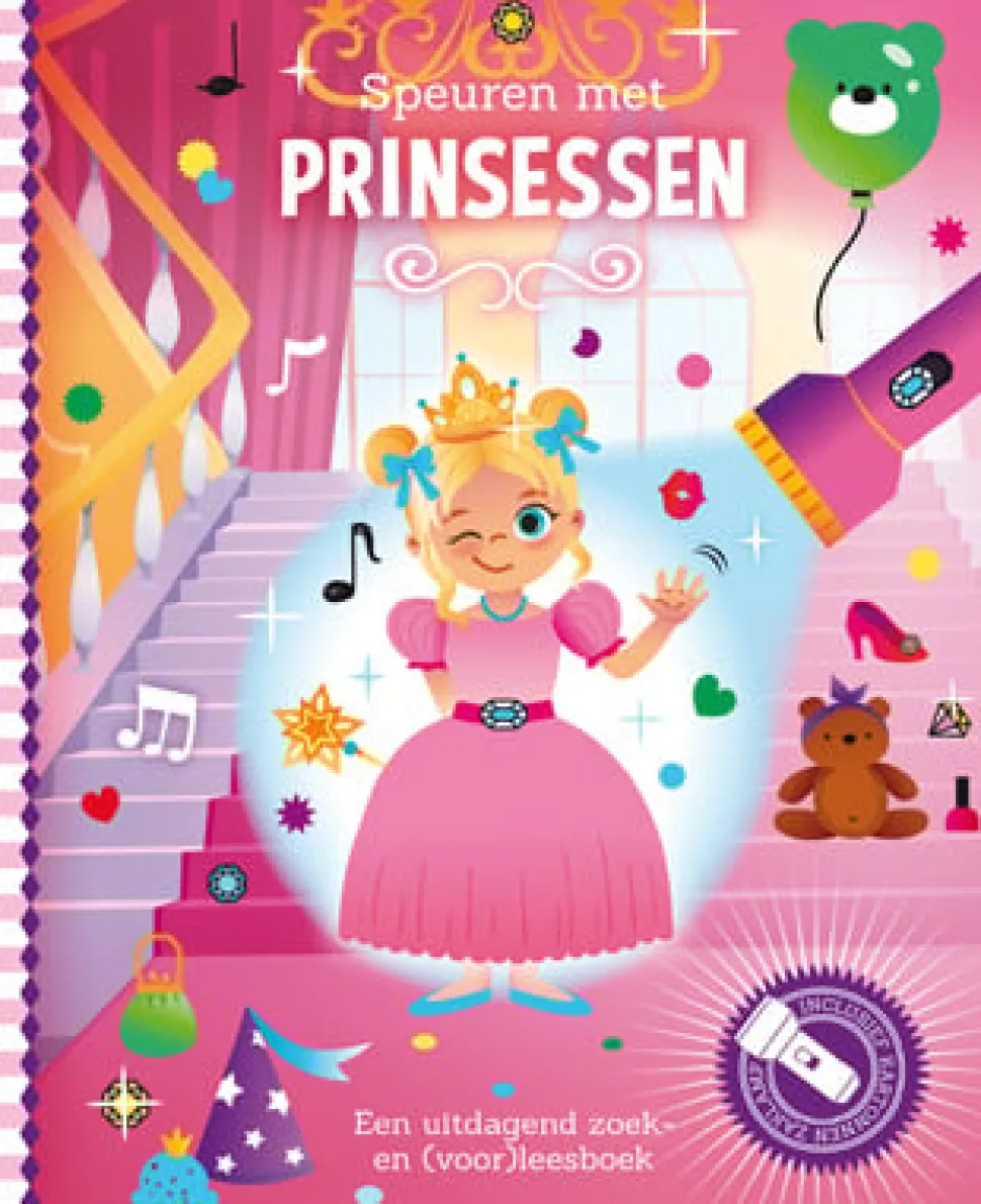 Zaklampboek Speuren met prinsessen