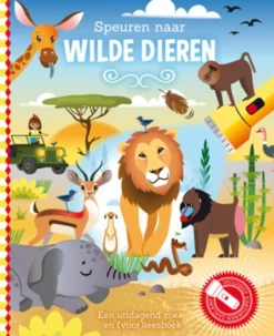 Zaklampboek Speuren naar wilde dieren